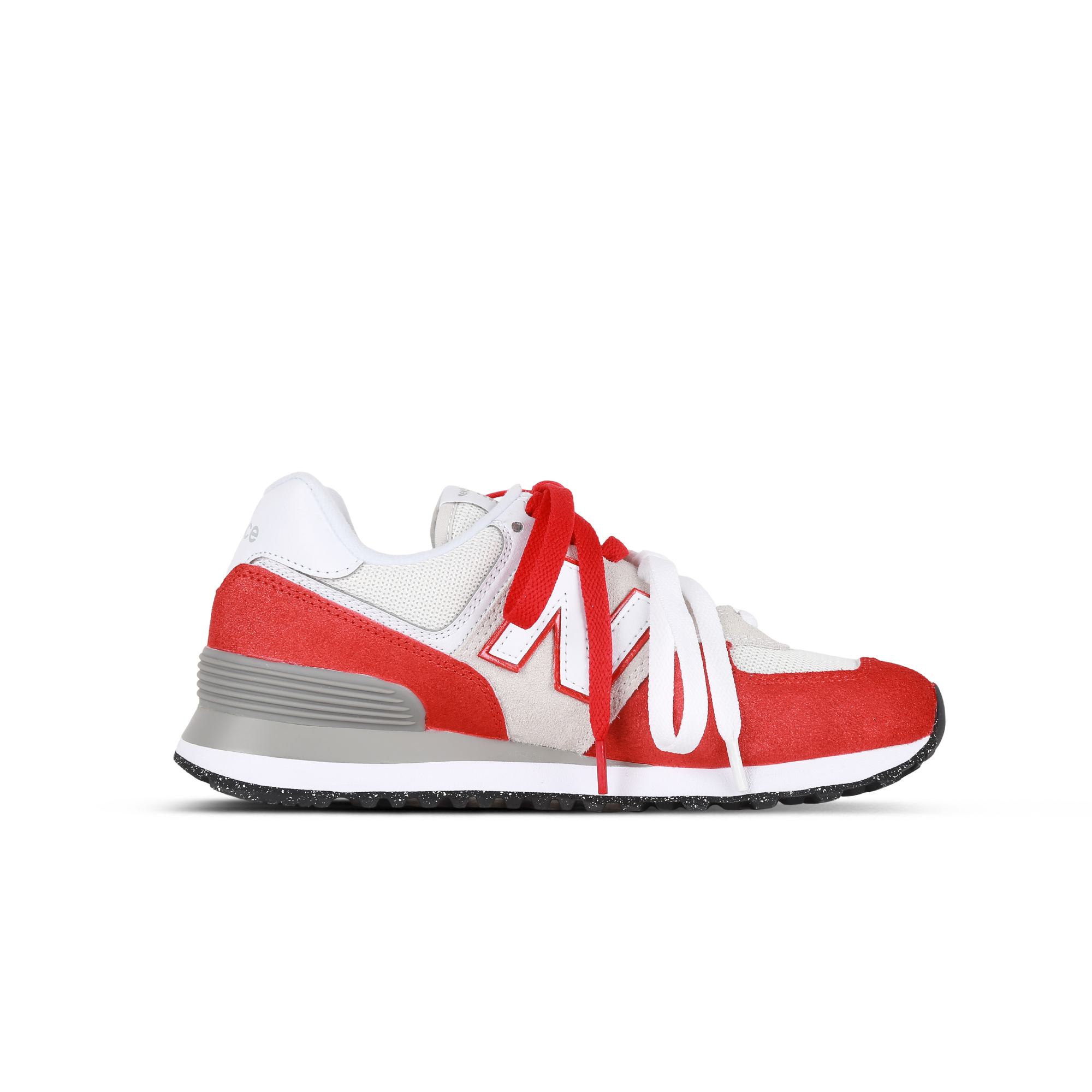 New Balance NB 574 Cushioning Abrasion Resistant Breathable Low top City Commute Running Shoes Unisex Red White купить в интернет-магазине Yoocart с быстрой доставкой по России.