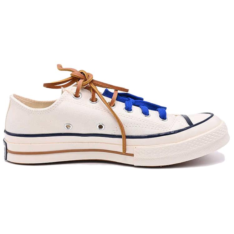 Converse Chuck 70 Abrasion Resistant Low top Canvas Shoes Unisex White Blue Brown купить в интернет-магазине Yoocart с быстрой доставкой по России.