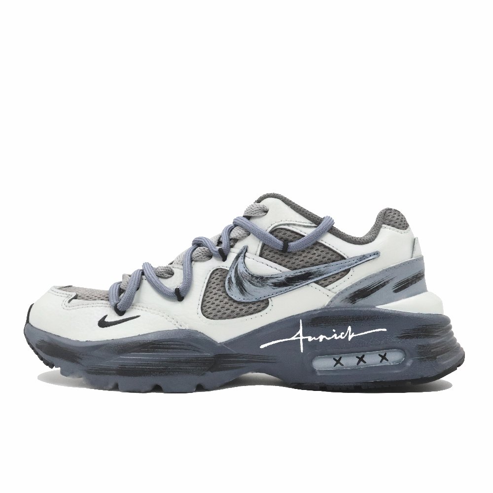 Nike Air Max Fusion Non-slip Wear-resistant Shock Absorption Low-Top Casual Running Shoes Women's Black/Grey/Beige