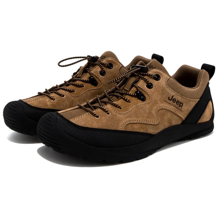 Jeep JEEP Wear-Resistant Low-Top Trekking Shoes Men's Earth Yellow купить в интернет-магазине Yoocart с быстрой доставкой по России.