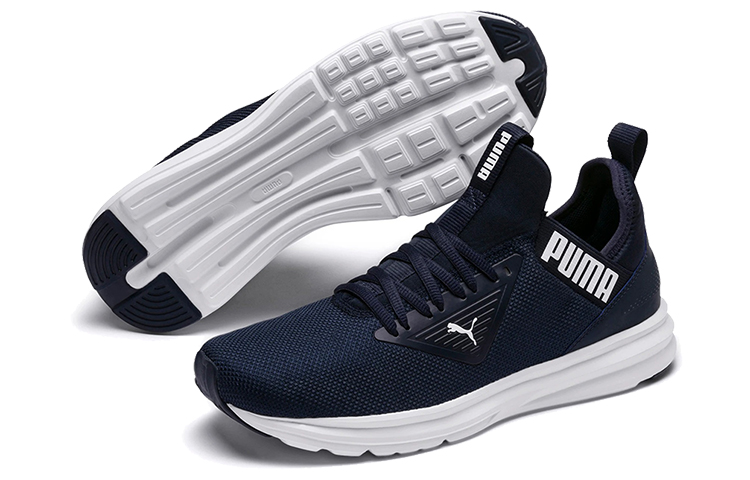 PUMA Enzo Beta Navy Blue Low Tops Sports Shoe 'Purple Black White'