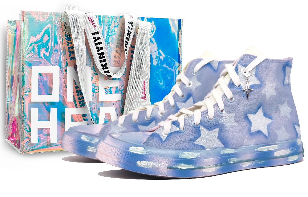 Converse Chuck 70 High Top Canvas Shoes Unisex Star Cloud Blue