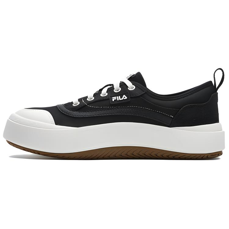 FILA JELLYFISH Anti-Slip And Wear-Resistant Height Increasing Low-Top Canvas Shoes Men's Black