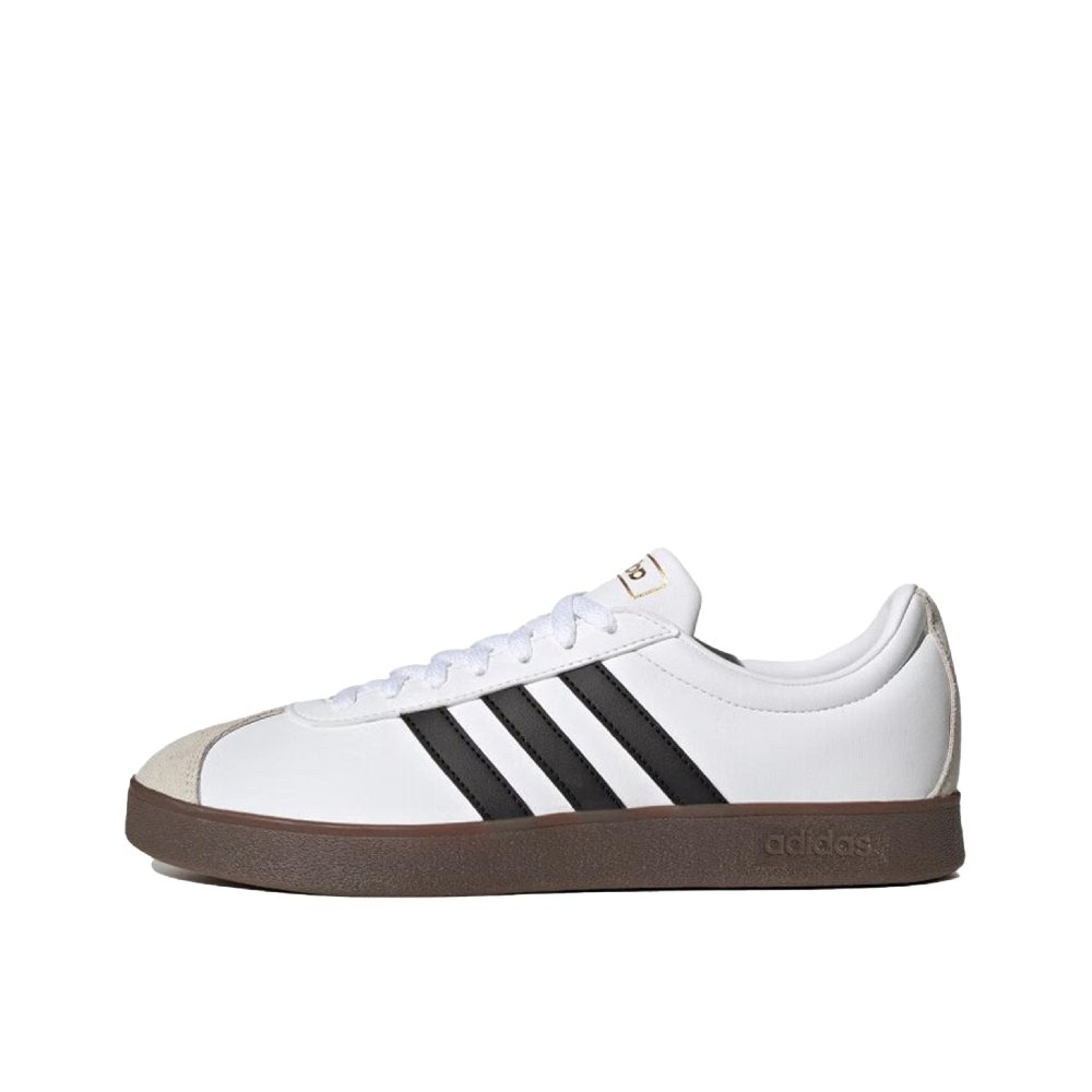 Adidas Neo VL Court 2.0 Slip Resistant Low Top Skateboard Shoes Unisex Silver