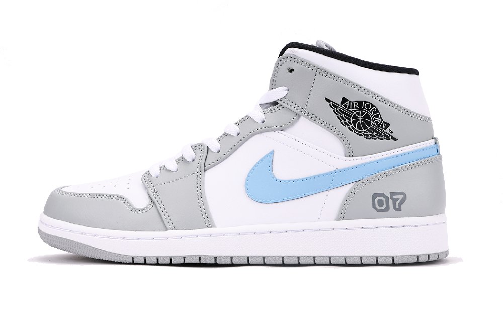 Jordan Air Jordan 1 Chestnut Slip-Resistant Coverage Mid-Top Vintage Basketball Shoes Men's Black Gray