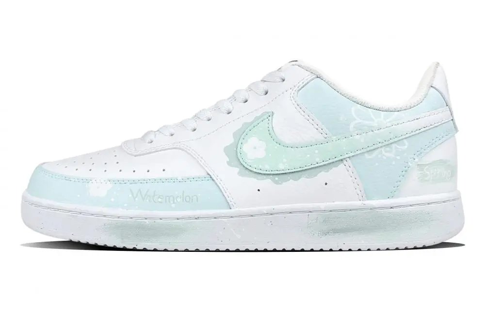 Nike Court Vision 1 Low Top Skateboard Shoes Men's Light Green