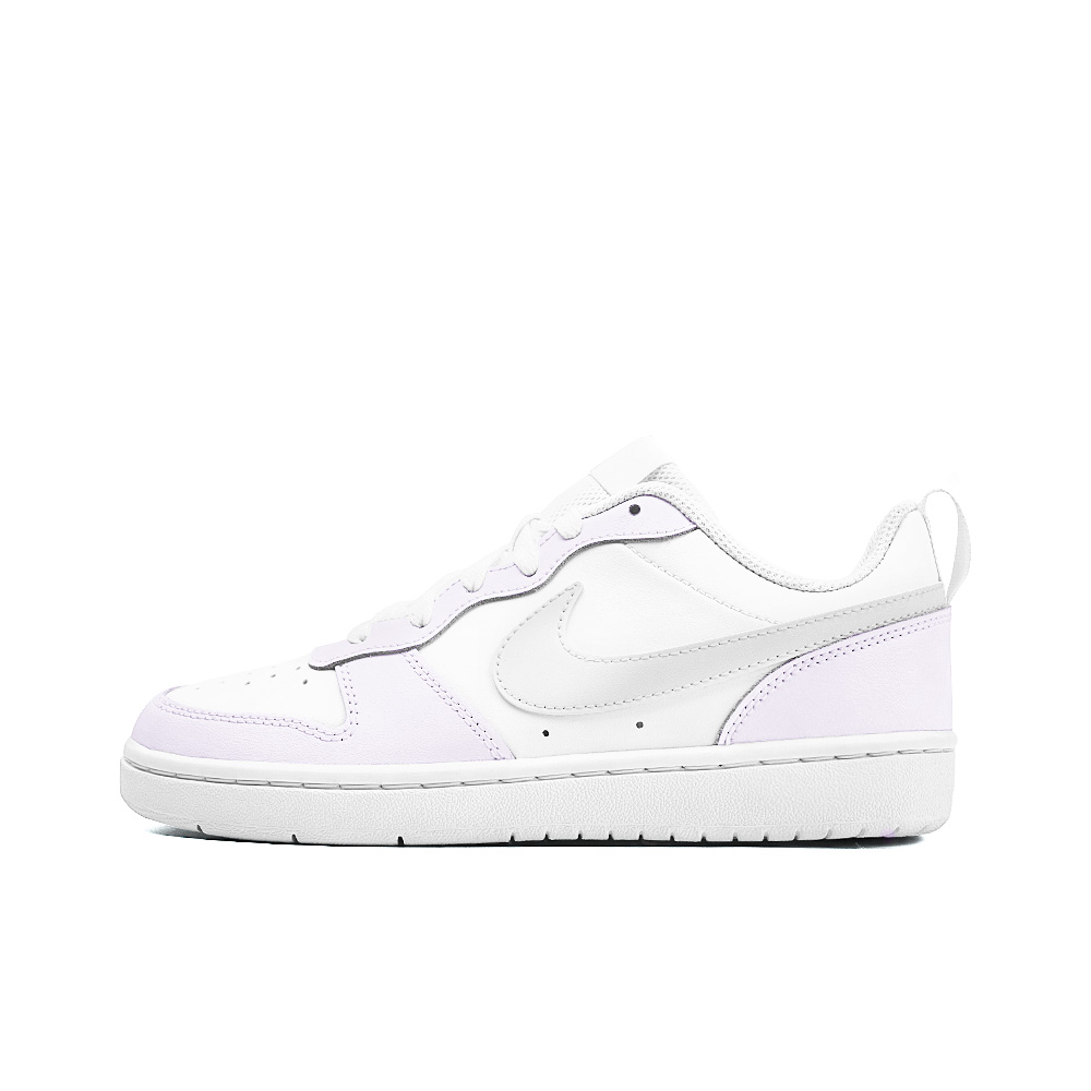 Nike Court Borough A River Of Moonlight, Amber Anti Slip Wear Resistant Low Top Skateboard Shoes GS Purple White