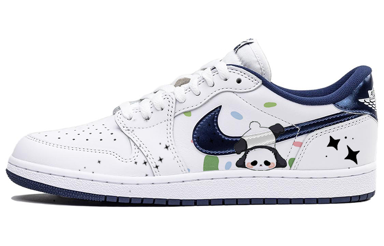JORDAN Air JORDAN 1 Vintage Basketball Shoes Men Low Top White/Blue