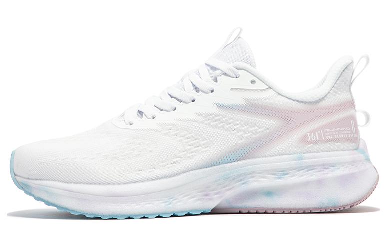 361° Cushioning Abrasion Resistant Breathable Low top Running Shoes Women's White Pink