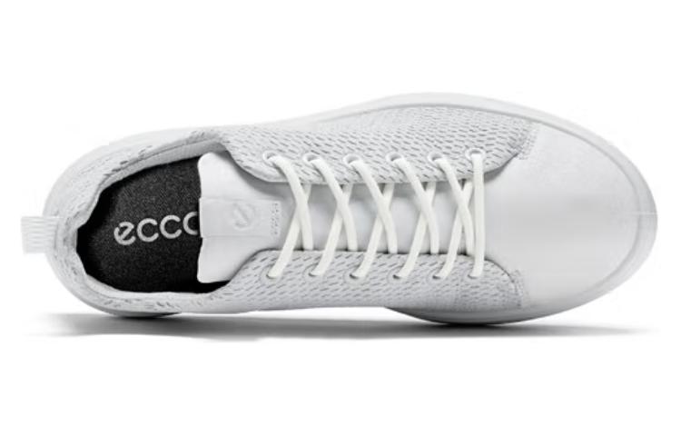 Ecco Skateboard Shoes Women's Low-Top White