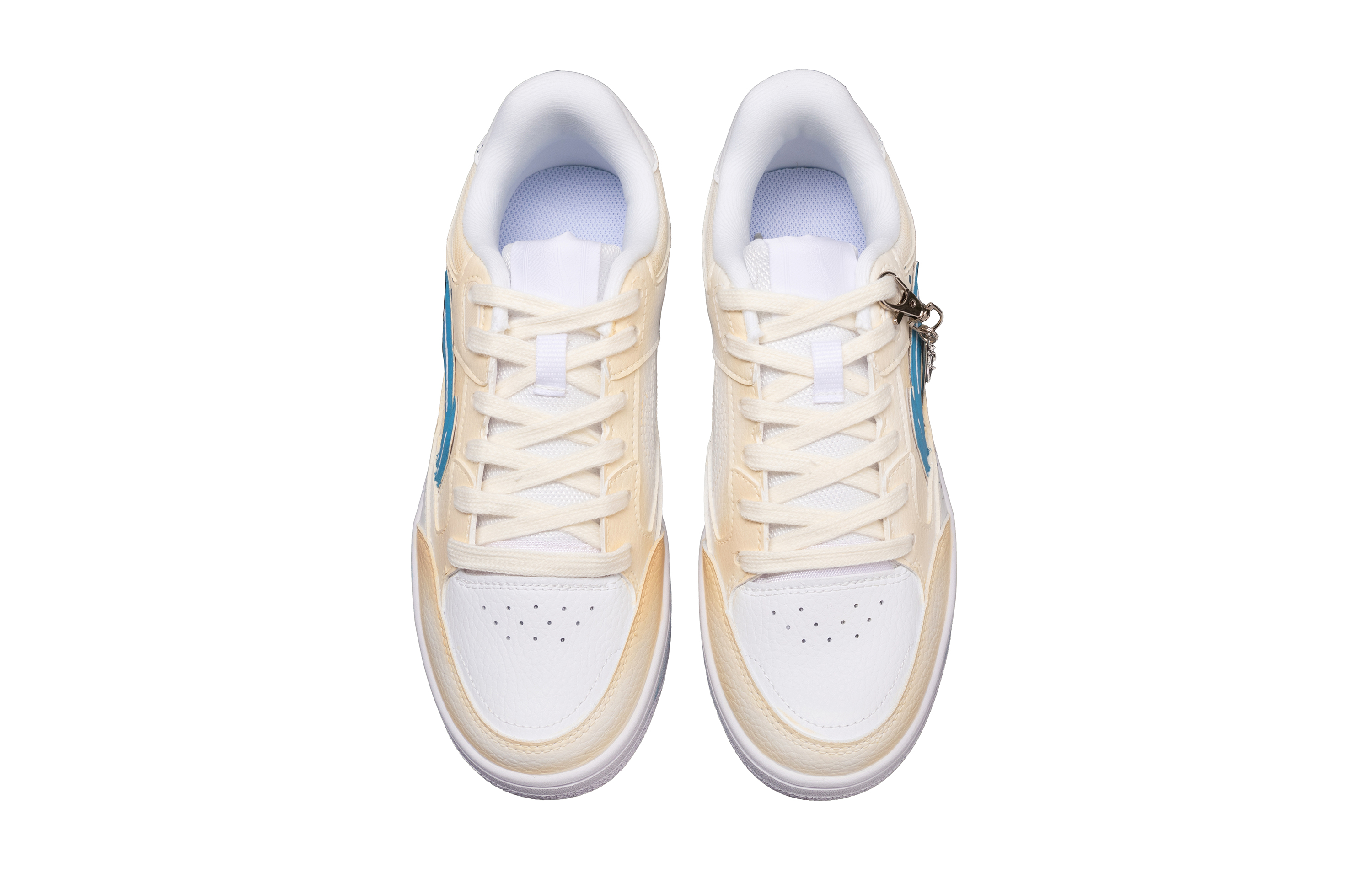 LiNing Tianji Anti Slip And Wear Resistant Height Increasing Low Top Skateboard Shoes Unisex White Yellow Blue купить в интернет-магазине Yoocart с быстрой доставкой по России.