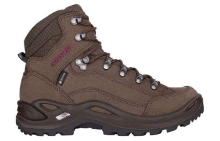 Lowa Renegade Mid GTX Wide Cushioning, Wear Resistant High top Mountaineering Shoes Women's Brown