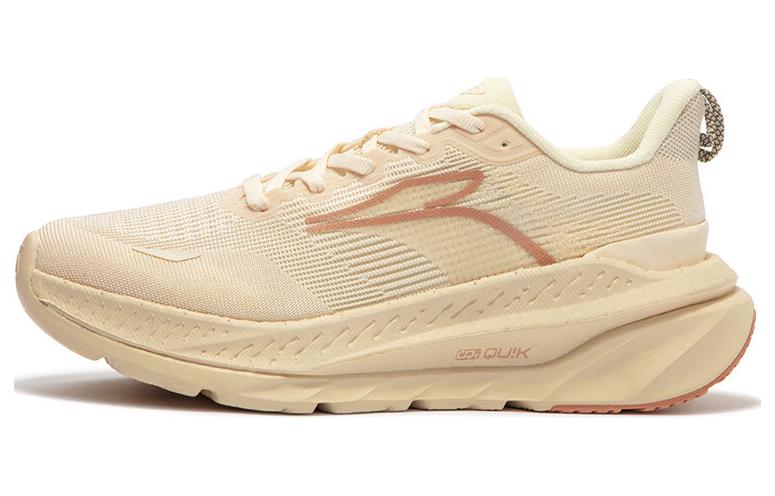 361° Red Flame 3 Shock Absorbers Slip Resistant Low Top Running Shoes Women's Beige