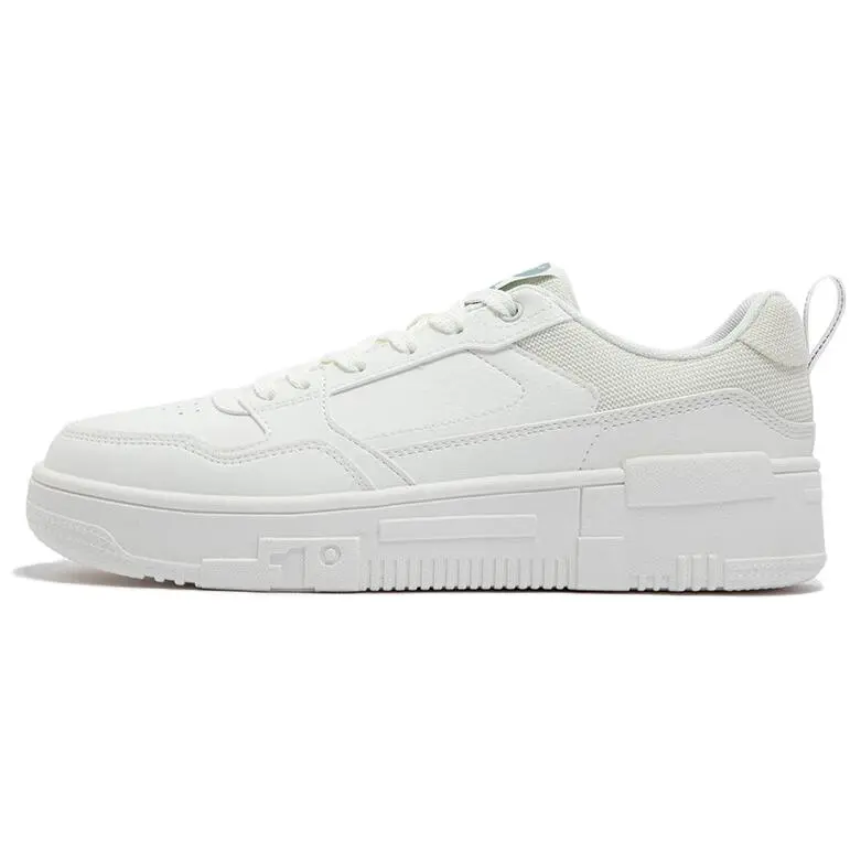 361° Anti-Slip Wear-Resistant Low-Top Skateboard Shoes Men's White Green