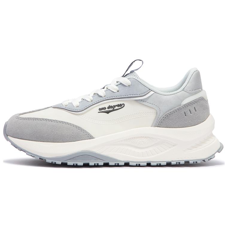361° Wear-Resistant Low-Top Casual Shoes Women's Gray White