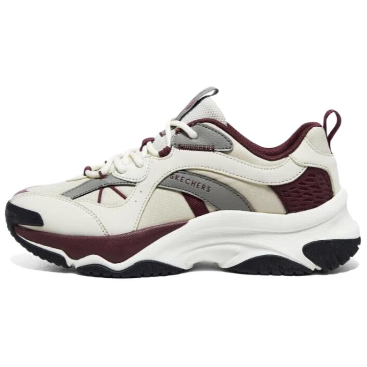 Skechers Street Moonhiker Low Top Casual Shoes Women's Beige Red