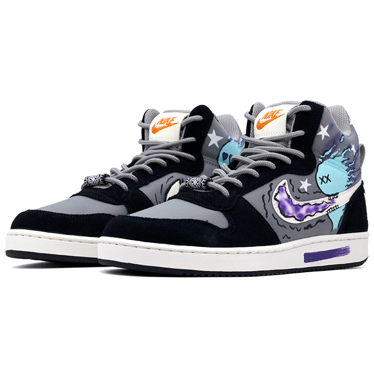 Nike Court Borough Mid-Top Skateboard Shoes Men's Black White Gray купить в интернет-магазине Yoocart с быстрой доставкой по России.