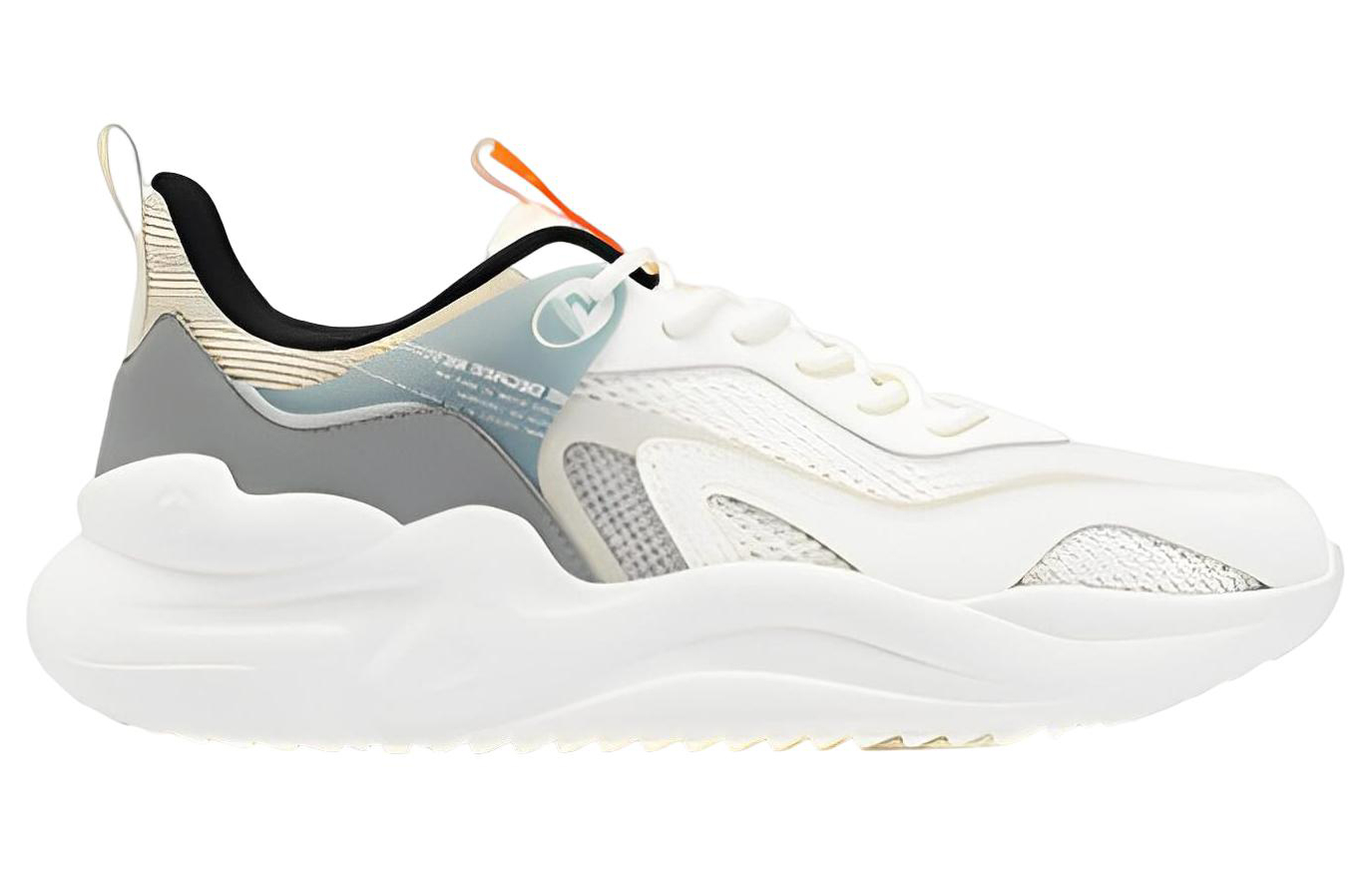 361° Anti Slip Wear Resistant Low Top Casual Shoes Men's White Beige