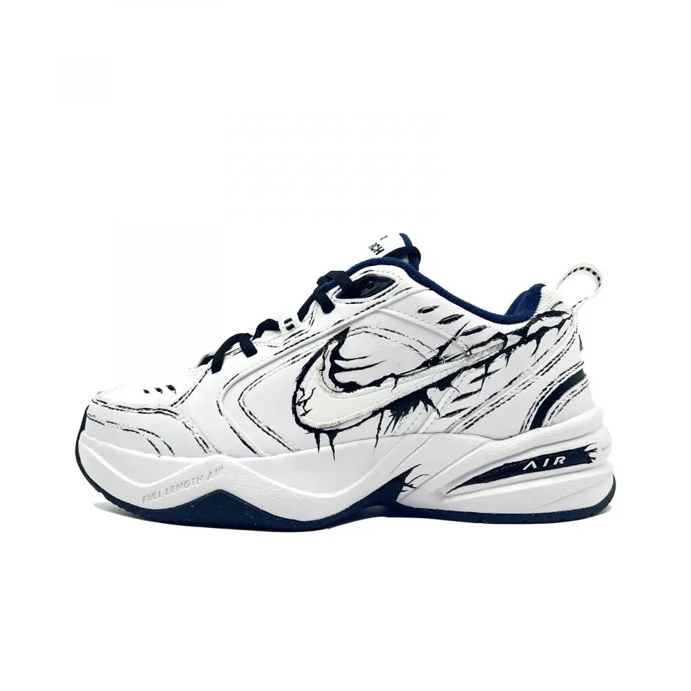 Nike Air Monarch 4 Chunky Sneakers Unisex Low top Black White