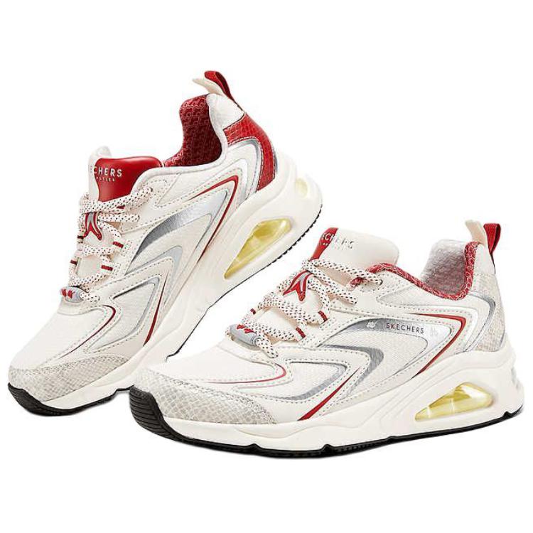 Skechers Street Wear-resistant And Lightweight Low-Top Running Shoes Women's White