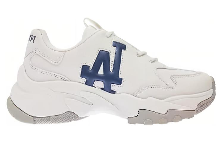 MLB Big Ball Chunky Cushioning Wear-Resistant Low-Top Casual Shoes Unisex White