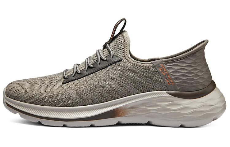Skechers Cushioning Wear-Resistant Low-Top Casual Shoes Men's Taupe