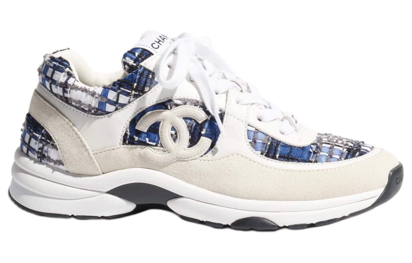 CHANEL Sneaker 'Dark Blue Tweed'