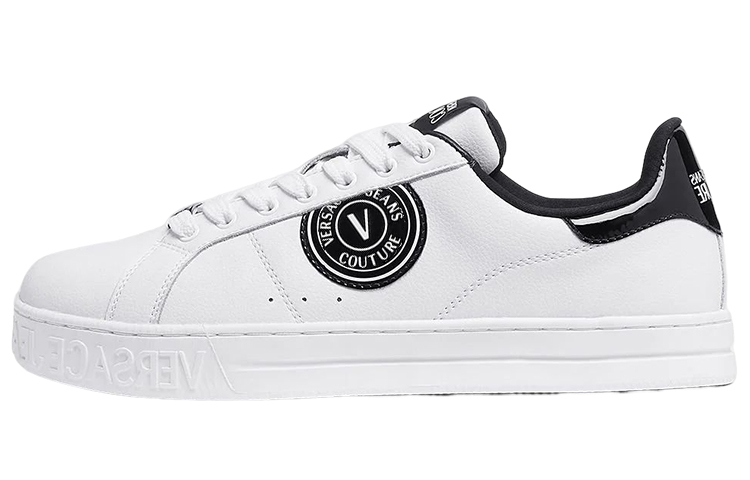 VERSACE JEANS Couture Court 88 Logo-patch Leather Sneakers