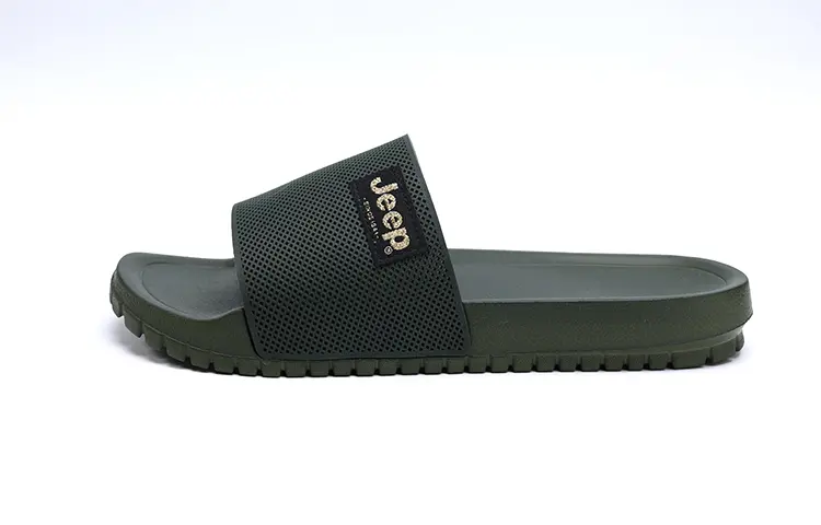 Jeep Quick Dry Slide Slippers Unisex Army Green