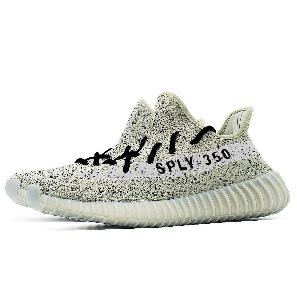 Adidas Originals Yeezy Boost 350 V2 Cushioning And Breathable Low Top Casual Shoes Unisex Ecru