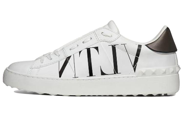 Valentino Women's Open Sneaker 'Logo Print - White'