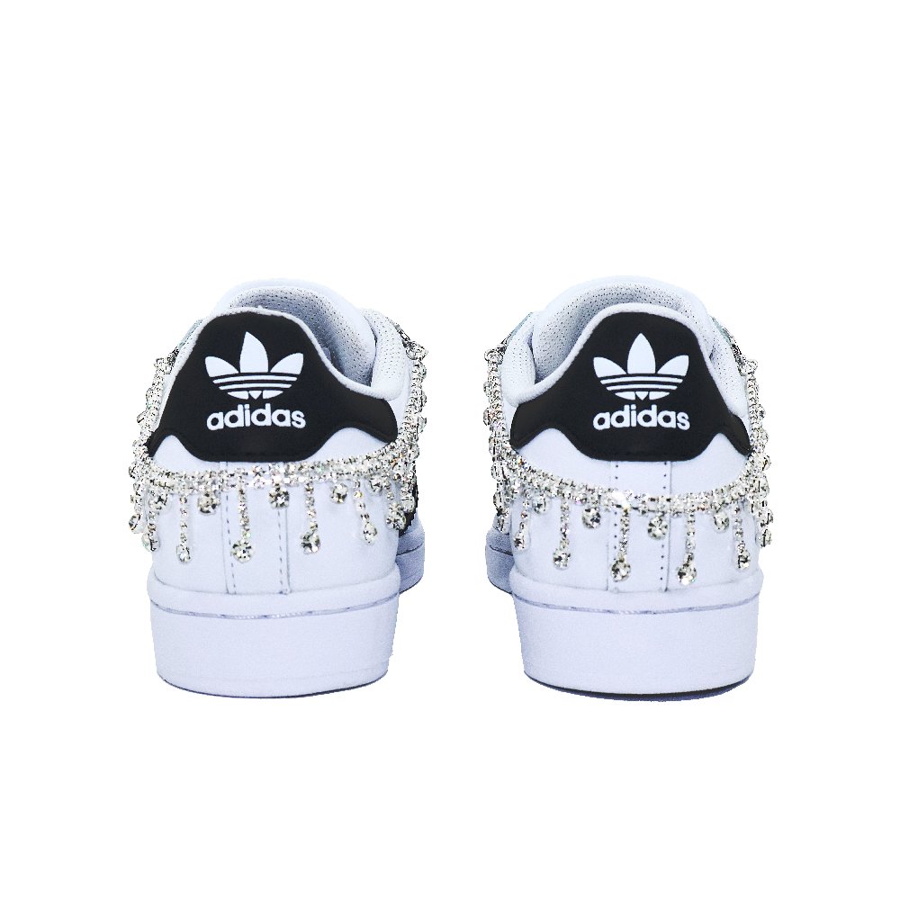 Adidas Originals SUPERSTAR Anniversary Anti Slip Wear Resistant Low Top Skateboard Shoes Unisex White Black