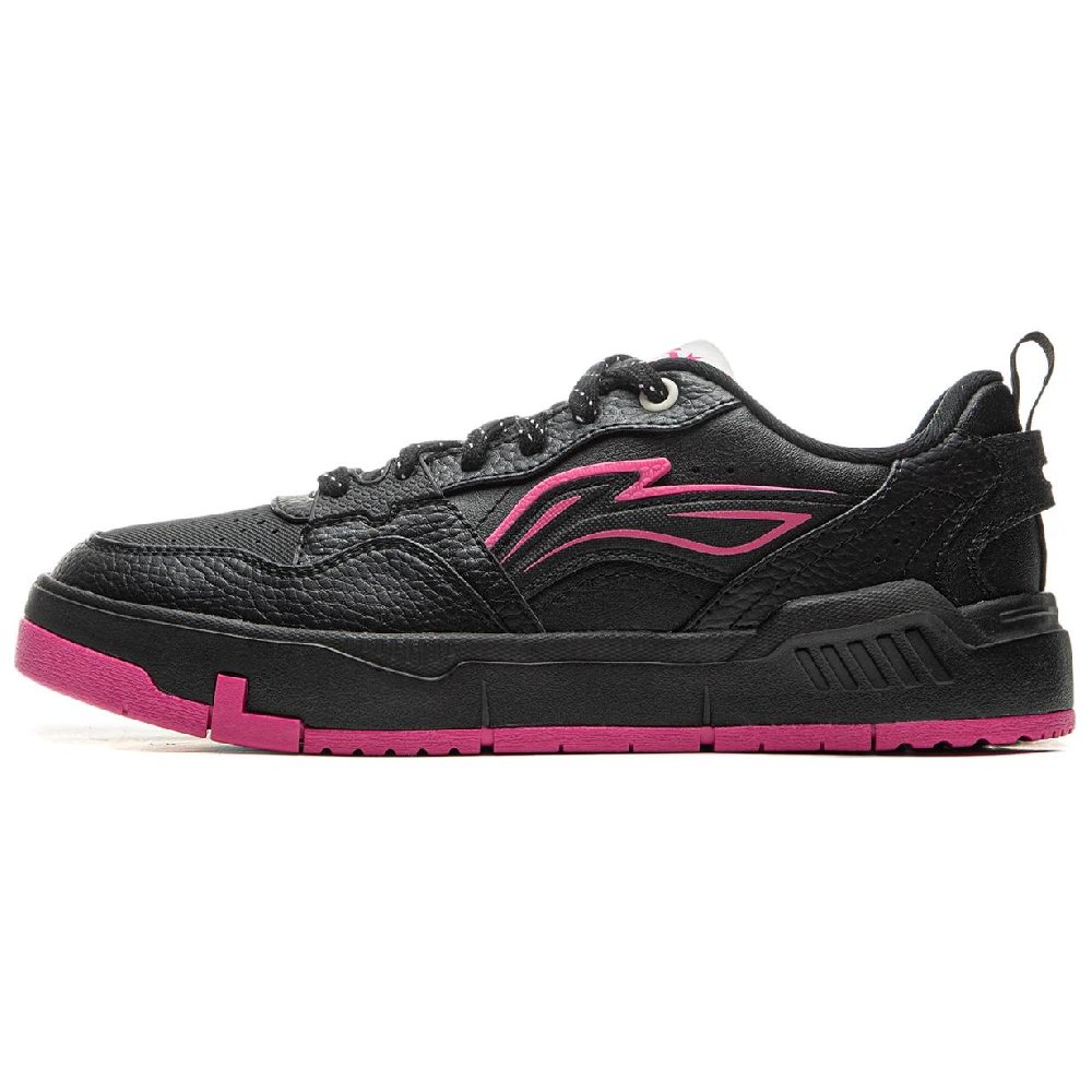 LiNing Yuan Chu Slip Resistant, Abrasion Resistant, Lightweight, Breathable Low Top Casual Shoes Women's Black
