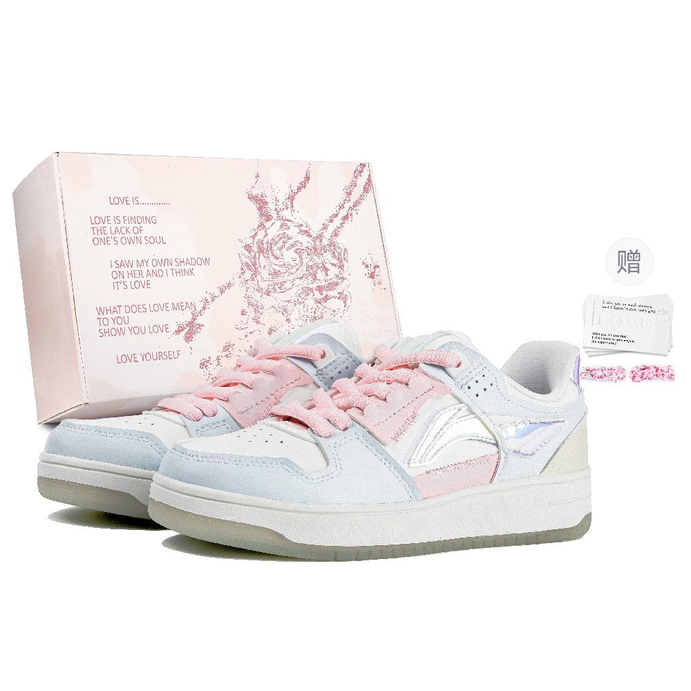 LiNing Tianji Skateboard Shoes Women's White Blue