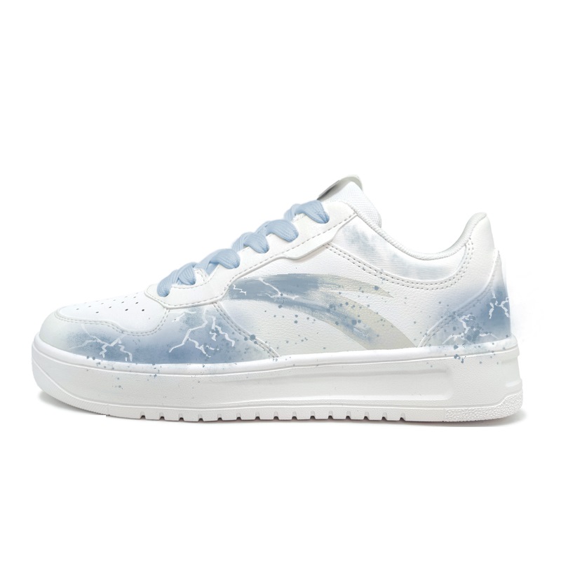 Anta Relaxed Wear resistant And Lightweight Low Top Skateboard Shoes Men's Blue White