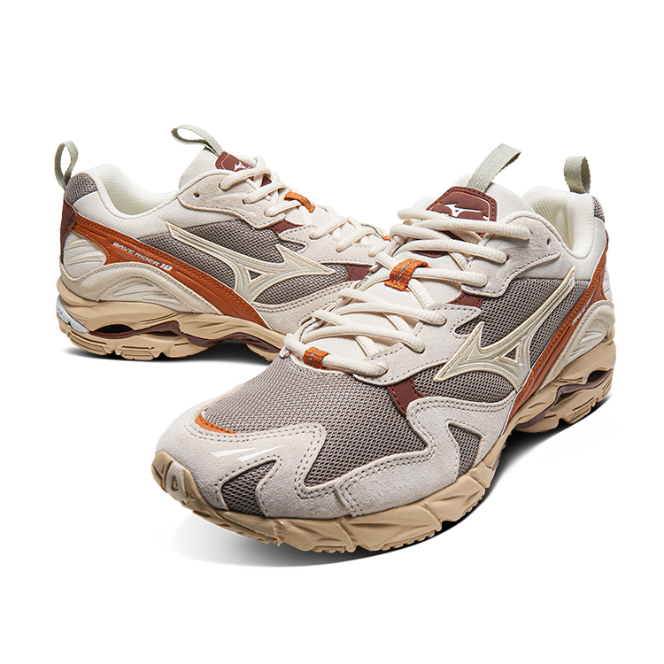Mizuno Wave Rider 10 Vintage Khaki Sand Pumpkin Spice