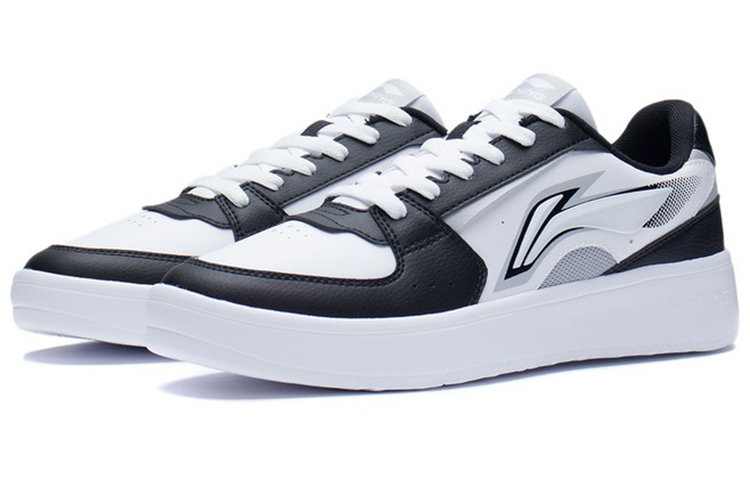 LiNing Galaxy Slip Resistant, Abrasion Resistant, Lightweight Low top Skateboard Shoes Men's White Black купить в интернет-магазине Yoocart с быстрой доставкой по России.