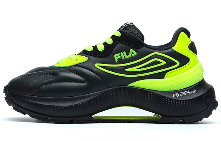 FILA Flusso Icona Low Top Casual Shoes Women's Black Green