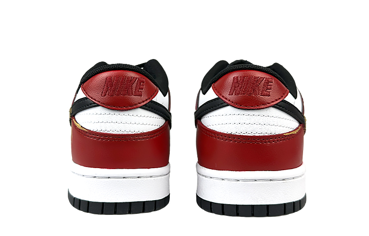 Nike Dunk Low-Top Skateboard Shoes Men's Black Red
