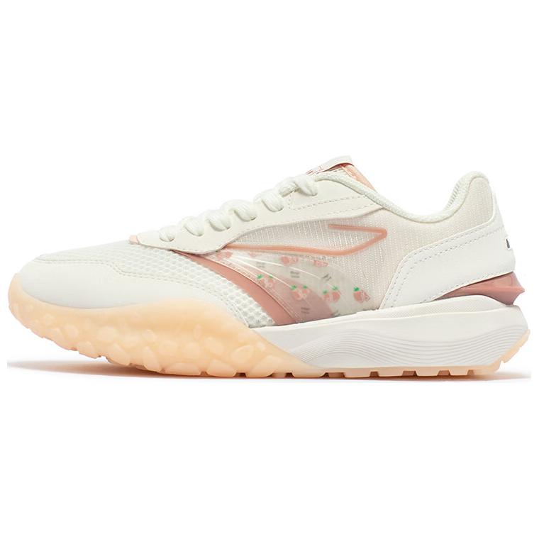 361° Cushioning Wear-Resistant Low-Top Casual Shoes Women's White Red