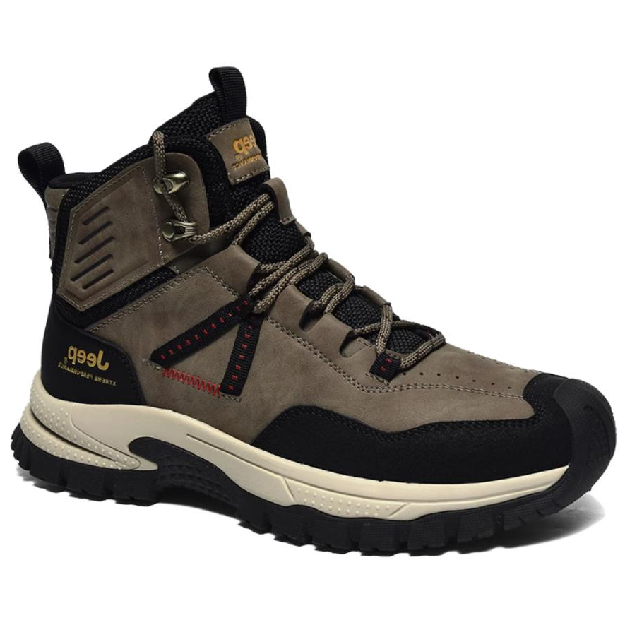 Jeep High Top Hiking Shoes Men's Dark Brown купить в интернет-магазине Yoocart с быстрой доставкой по России.