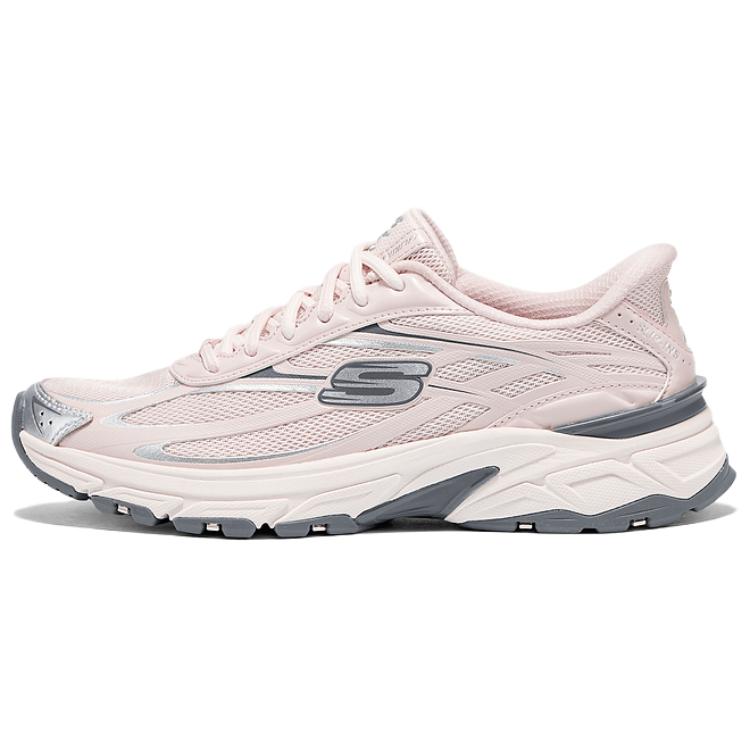 Skechers Silver Wing Abrasion Resistant Low top Casual Shoes Women's Pink