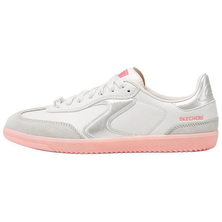 Skechers Low Top Skateboard Shoes Women's White Pink