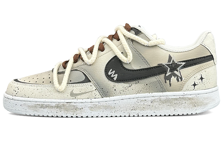 Nike Court Vision 1 Low Top Skateboard Shoes Women's Gravel Color
