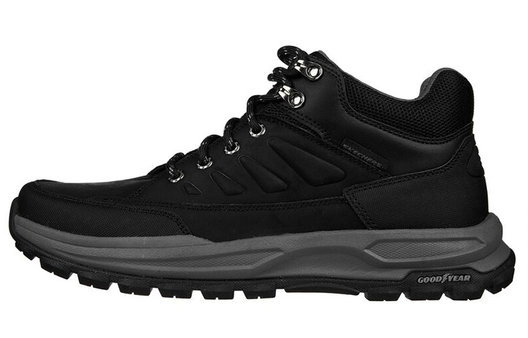 Skechers Zeller Bazemore Mid Top Hiking Shoes Men's Black