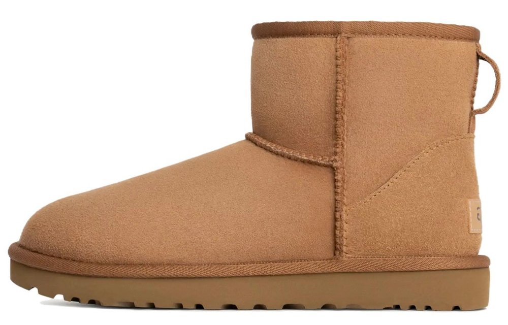 UGG CLASSIC MINI Winter Love Sonata Warm Wear-Resistant Slip-Resistant Short Snow Boots Women's Chestnut