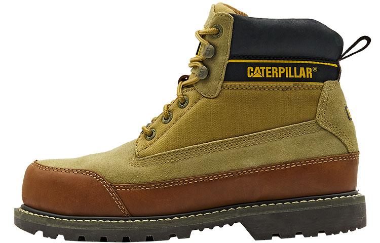 CAT Outdoor Boots Unisex Brown Yellow
