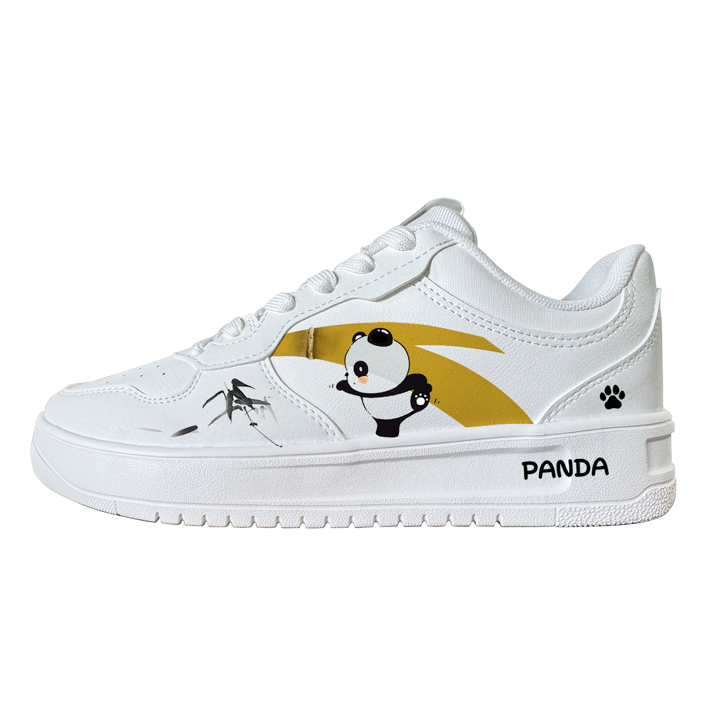 ANTA Life Collection Skateboard Shoes Unisex Low top White/Gold
