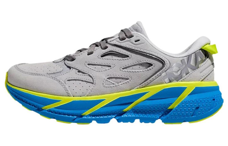 HOKA ONE ONE Clifton L Suede Lunar Rock Diva Blue
