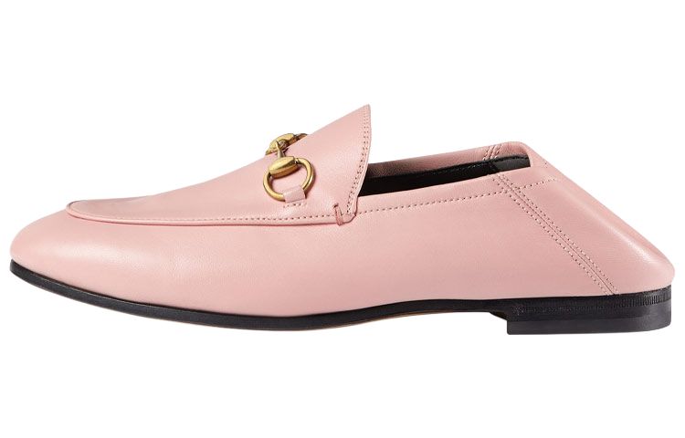 GUCCI Leather Horsebit Loafer Perfect Pink Women's